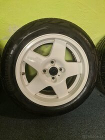 Alu 4x100 R16+pneu Continental 205/55R16 letné - 4