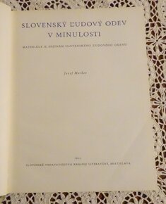 J. Markov: Slovenský ľudový odev v minulosti, r. 1955 - 4