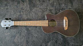 Ortega RUCOAL-CE Coal Black Koncertné ukulele - 4