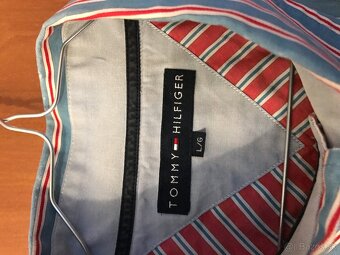 TOMMY HILFIGER originál farebná pánska kosela L/XL - 4