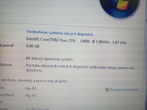 predám Hp elitebook 2530p , 4gb ram , 160gb hdd , Windows 7 - 4