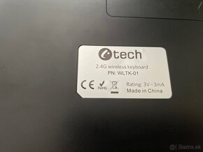 Bezdrôtová klávesnica s myšou C-Tech WLTK-01 - 4