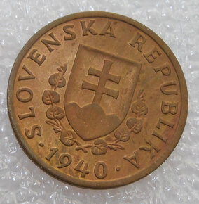 Mince 20 Halierov 1940 UNC stav - Slovenský štát 1939-1945 - 4