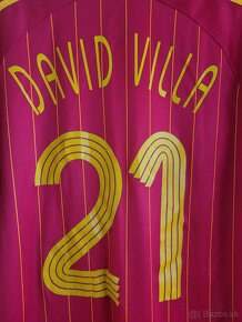 David Villa Španielsko futbalový dres - 4