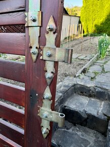 Drevenná brána s pántami - 4