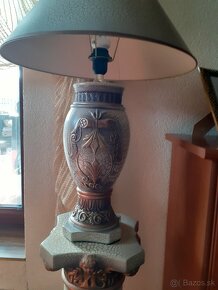 Predám luxusnú lampu s podstavcom_ keramika - 4