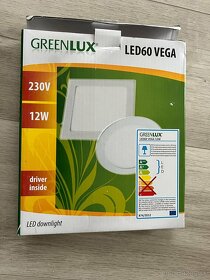 7ks nový led panel GREENLUX LED 60 VEGA nerezový rámik - 4