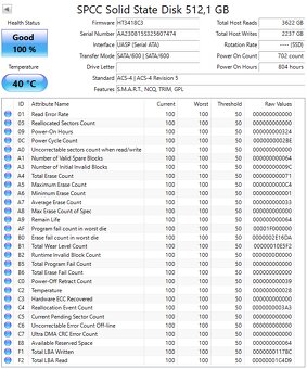 2,5" SSD KingSpec/SP/Patriot/GO Infinity/Crucial 512GB - 4