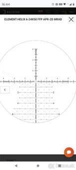 Predám Element Helix 6-24×50 2D FFP - 4