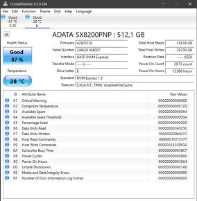 M.2 PCI-E 3.0 x4 512GB Adata XPG 8200Pro - 4