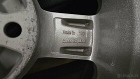 Hliníkové originál disky Škoda R15 zimné pneu - 4