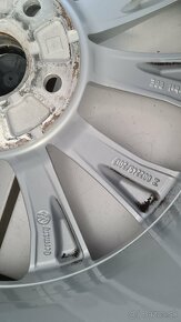 Predám origo. Alu disky VW Tiguan 5x112,R17 a letne pneu. - 4