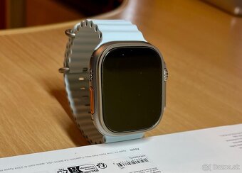 Apple Watch 49mm Ice Blue Natural Titanium Ocean Band - 4