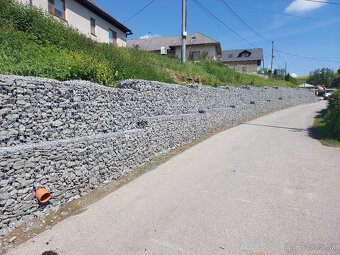 Gabion, Gabiony, Ploty z gabionov, Gabionové oporné múry - 4