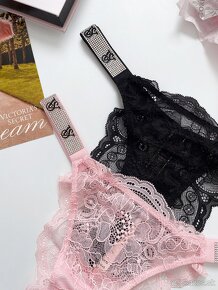 Victoria’s Secret shine strap nohavičky brazilky XS - 4