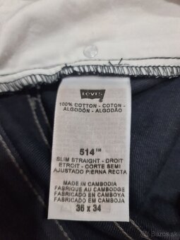 Levis panske rifle nohavice džinsy velkost xl - 36-34 - 4