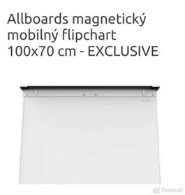 Allboards magneticky mobilny flipchart 100x70cm EXCLUSIVE - 4