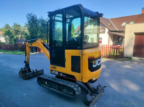 Minibagr JCB 19C-1, 1100mth, r.2018, roztah.pásy, 2x lžíce - 4