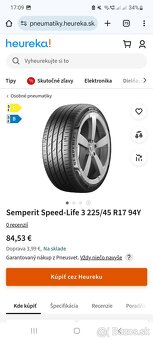 NOVÉ 225/45 R17 94Y SEMPERIT, DOT2024 - 4