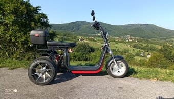 Elektrický Harley trojkolesový – výkonný 2000 W motor - 4