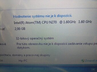 rozpredám na diely notebook HP mini 2140 - 4