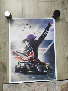 Lewis Hamilton poster, plátno 50x70, Max Verstappen - 4