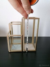 Luxusny skleneny stojan na pera / kozmetiku - 4