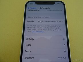 iPhone 12 128GB WHITE - ZÁRUKA 1 ROK - 100% BATERIA - 4