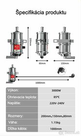 teply start, teply motor, ohrievac motoru 3kw, studeny start - 4