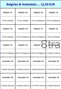 Sada mincí - Belgicko a Holandsko - 4