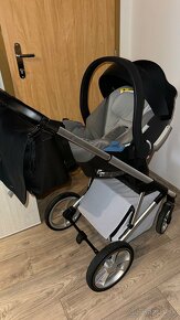 Dvojkombinovany kočík Moon Style + vajíčko Cybex - 4