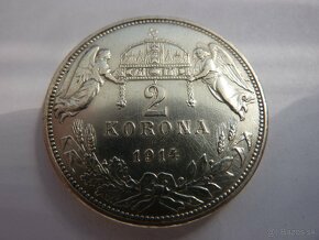 R-U Vzácna 2 koruna 1914 KB v krásnom zbierkovom stave - 4