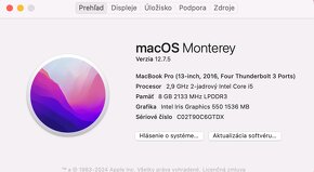 Predám MacBook Pro 13" 2016 - 4