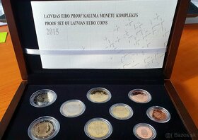 PROOF coinset Lotyšsko 2015 - RARITA - 4