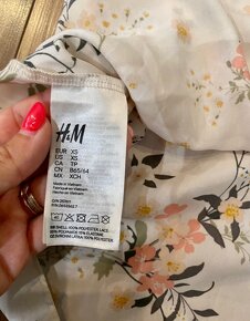Dámsky saténový pyžamový top veľkosť XS zn. H&M - 4