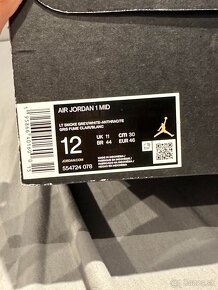 Jordan 1 Mid Light Smoke Grey Anthracite 46 - 4