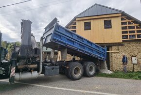 tatra 6x6 , sklápač  s hydraulickou rukou  HIAB 215-4 - 4