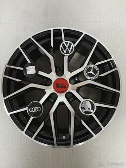 Alu disky R18 5x112 Et45 8J MAM RS4 BFP Seat Audi Vw Škoda - 4