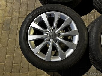 Predám Audi elektrony 5x112 s letnými pneu 225/55 r17 - 4