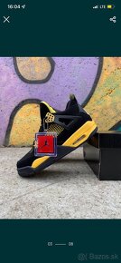 Nike Air Jordan 4 Retro Black Yellow veľkosť 40 41 42 43 44 - 4