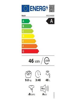 Na predaj automatická práčka BOSCH WGG244A9BY - 4