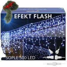 LED cencúle-strapce s FLASH efektom 500LED 25m nadpájateľné - 4