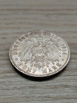 5 marka Prusko 1914 Wurttemberg - 4