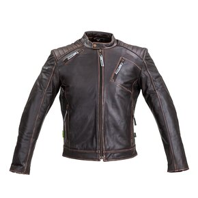 Kožená moto bunda W-TEC Embracer - Vintage Dark Brown - 4