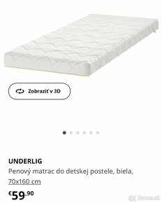 Detská posteľ Ikea Kritter - 4