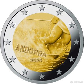 Pamatne 2 euro mince Andorra 2024 - Cyklistika a lyzovanie - 4