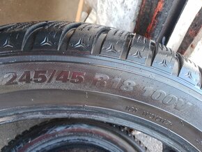 2x zimné pneumatiky 245/45 R 18 - 4