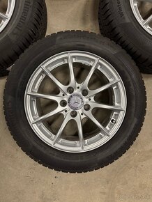 hliníkové disky mercedes r16, zimné pneumatiky 225/55r16 - 4