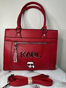 Karl Lagerfeld kabelka cervena - 4