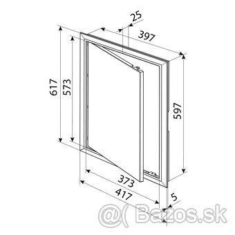 Revízne dvierka 400x600mm - 4